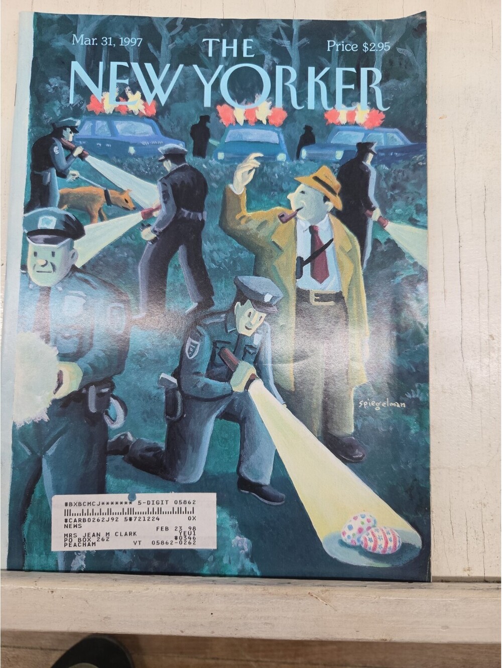The New Yorker March 31 1997 Full Magazine Theme Cover art by Art Spiegelman